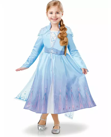 Déguisement luxe Elsa La Reine des neiges 2™ fille, Taille: 5–6 ans(110–116 cm)