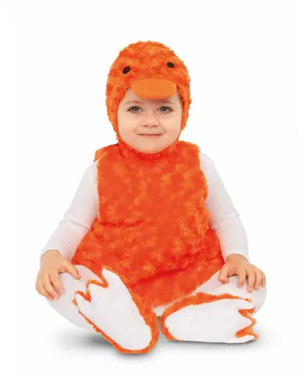 Déguisement petit canard peluche orange, Taille: 0–6 mois(68 cm)