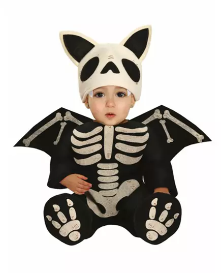 Baby vleermuis skelet vermomming, Maat: 12–18 maanden (82–88 cm)