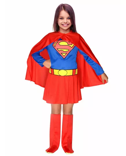 Déguisement Supergirl™ fille, Taille: 10–12 ans