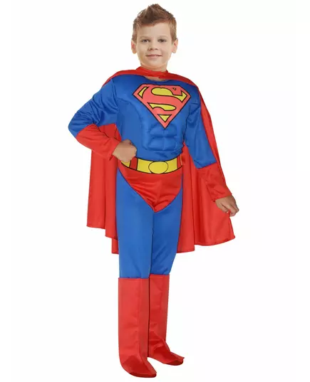 Superman™ Gespierd jongenskostuum, Maat: 10–12 jaar