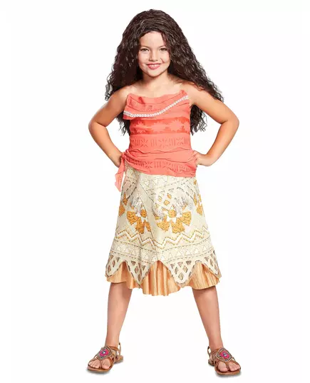 Vaiana™ deluxe meisjeskostuum, Maat: 7–8 jaar (124–136 cm)