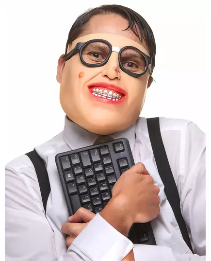 Latex nerd masker voor volwassenen