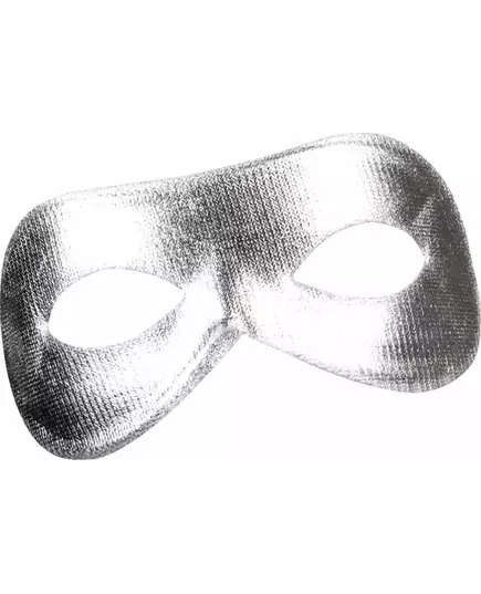 Loup métallisé argent adulte