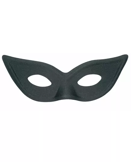 Puntig zwart halfmasker voor volwassenen