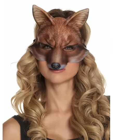 Vossen halfmasker voor volwassenen