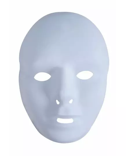 Masque blanc adulte en plastique
