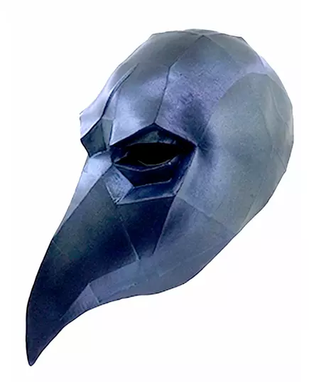 Masque corbeau low poly