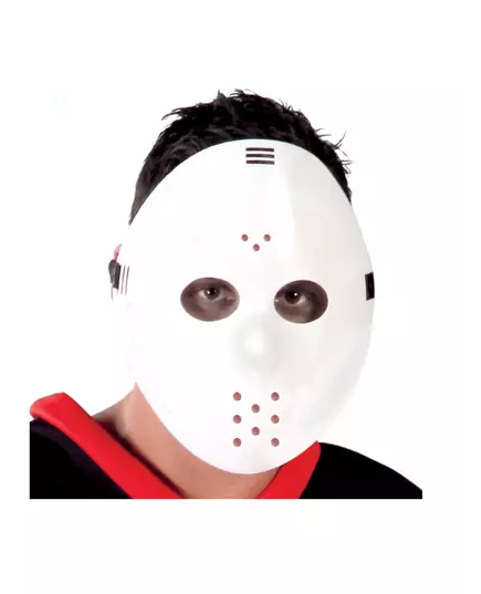 Masque de hockey blanc adulte