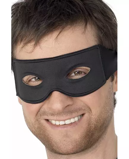Loup noir justicier masqué adulte