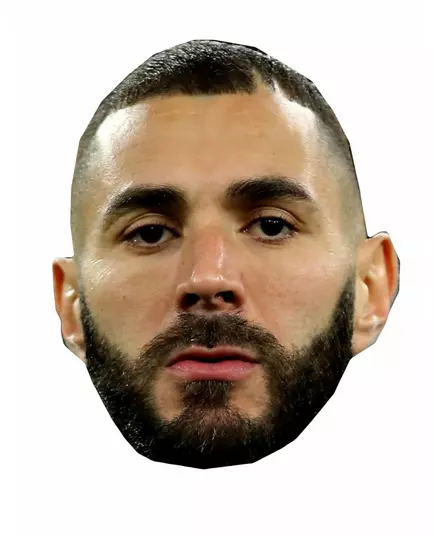 Masque en carton Karim Benzema