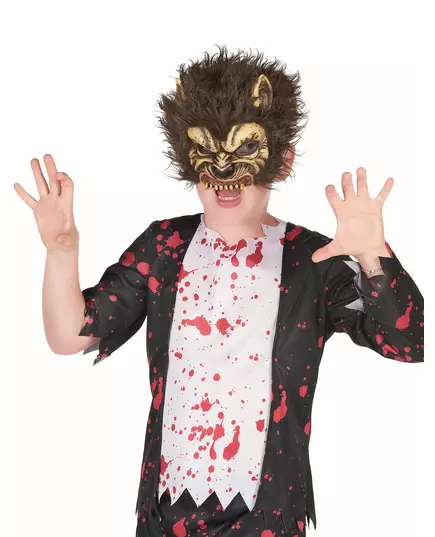 Masque en latex loup garou enfant