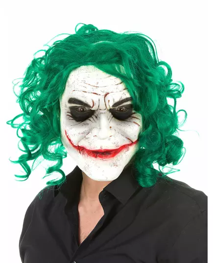 Psychopaat harlekijn masker voor volwassenen
