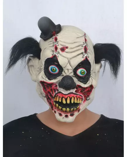 Masque latex clown sanglant adulte Halloween
