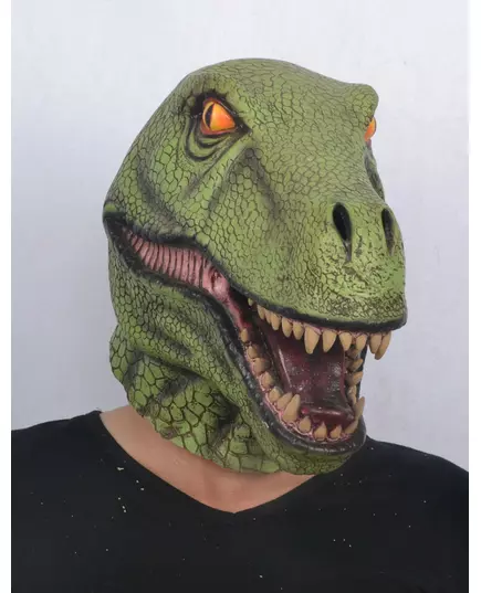 Dinosaurus latex masker voor volwassenen