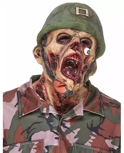 Masque latex soldat zombie adulte
