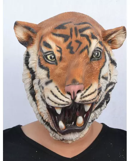 Masque latex tigre adulte