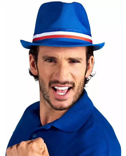 Blauwe Frankrijk supportershoed voor volwassenen