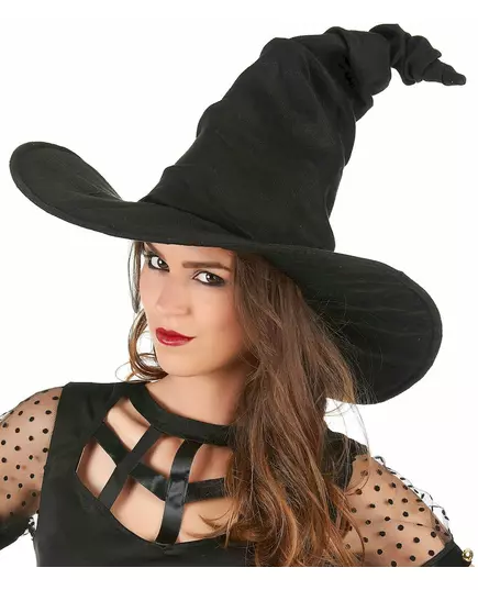 Chapeau sorcière velours noir adulte