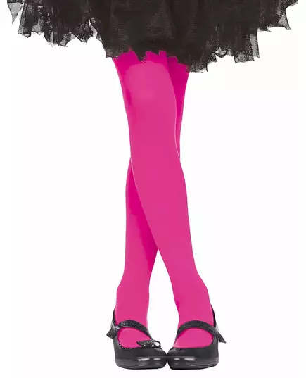 Fuchsia ondoorzichtige maillot voor meisjes
