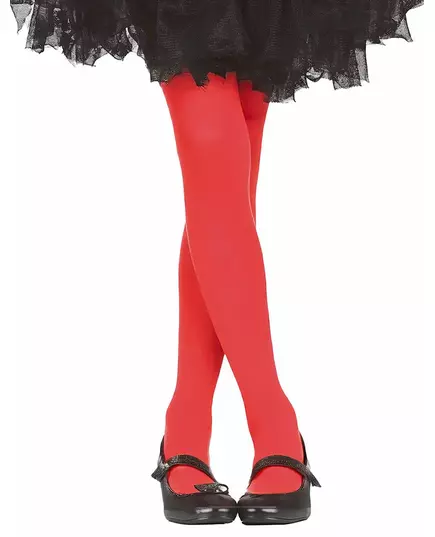 Collants opaques rouge enfant