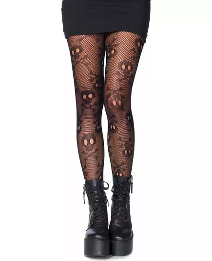 Visnet doodskop legging voor vrouwen