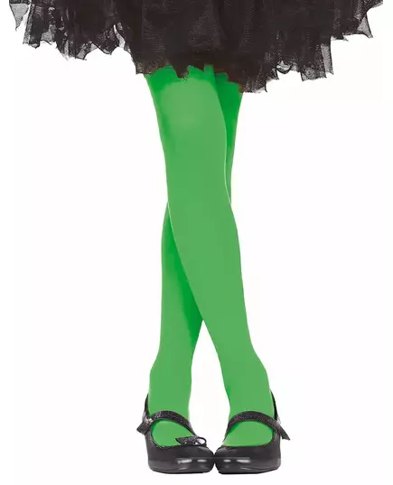 Groene ondoorzichtige maillot voor meisjes