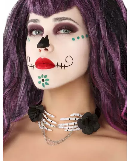 Dia de los Muertos skelet handen ketting voor volwassenen