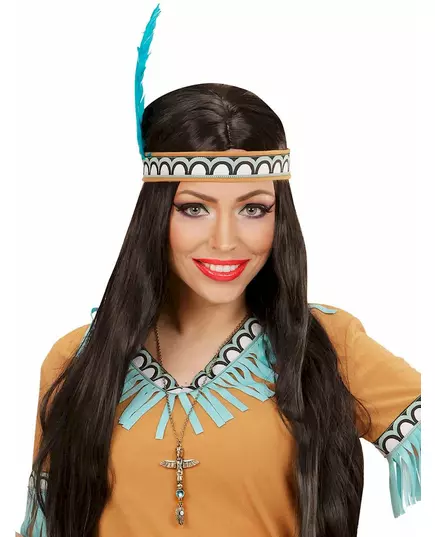 Indiaanse goudkleurige totem ketting voor volwassenen