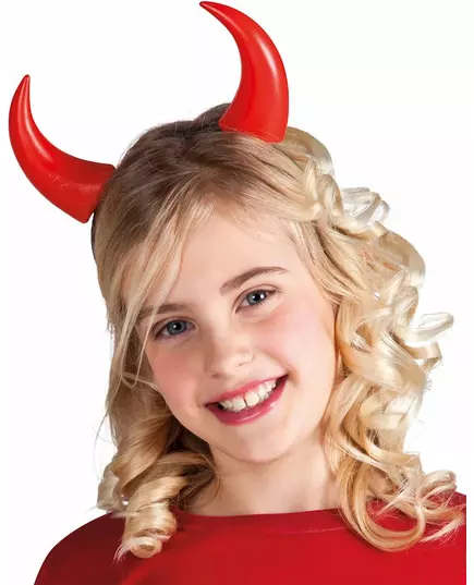 Cornes rouges enfant Halloween