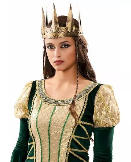Couronne or vieilli médiéval femme