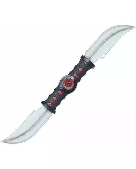 Dubbel ninja mes van plastic
