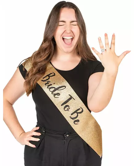 Golden Bride to Be EVJF volwassen sjaal