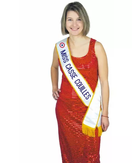 Echarpe humoristique miss casse-couilles adulte