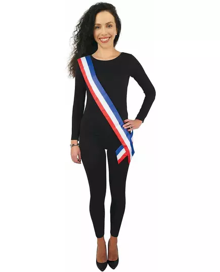 Écharpe maire bleu blanc rouge adulte
