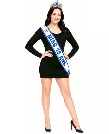 Echarpe Miss 18 ans bleue