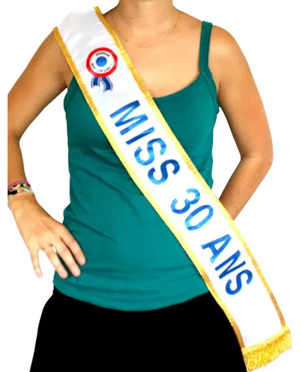 Blauwe Miss-sjerp 30 jaar