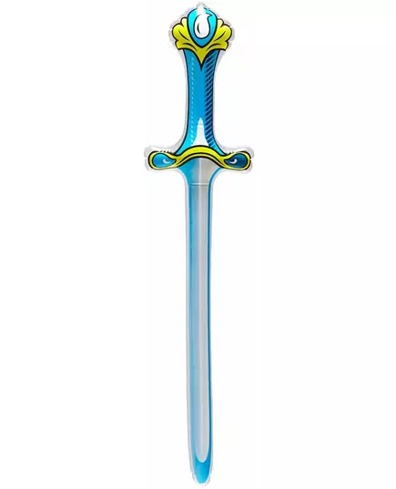 Blauw opblaasbaar zwaard 77 cm