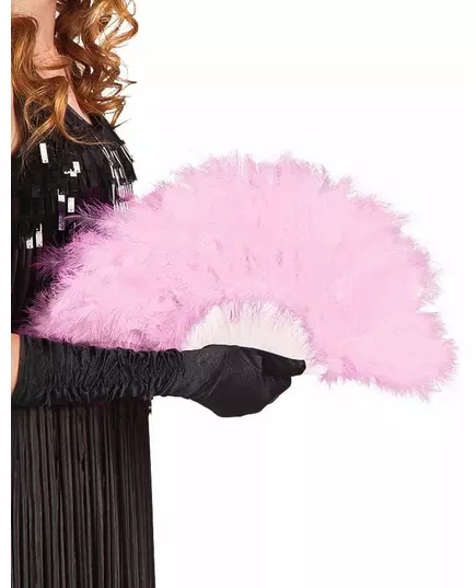 Waaier met roze pluimen