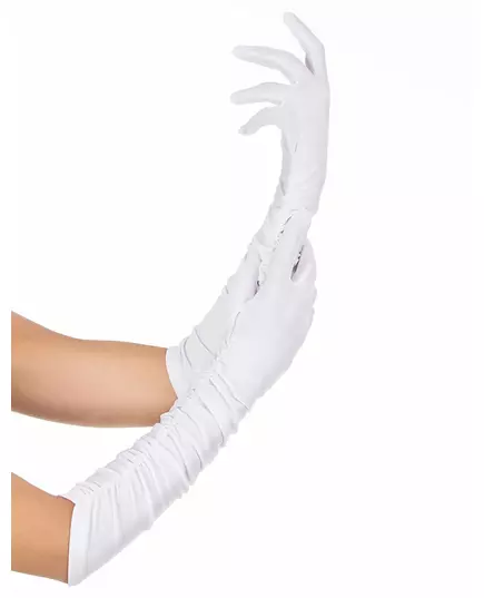 Elegante lange witte handschoenen voor volwassenen