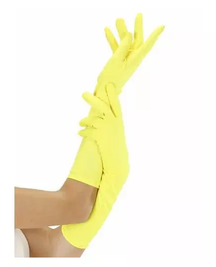 Lange fluogele handschoenen voor volwassenen