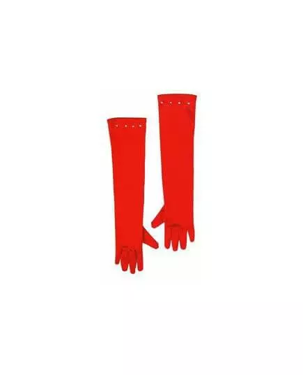 Lange rode handschoenen voor kinderen