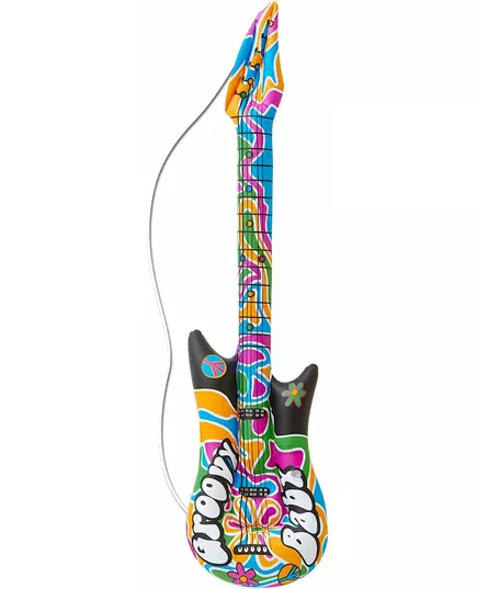 Opblaasbare hippie gitaar
