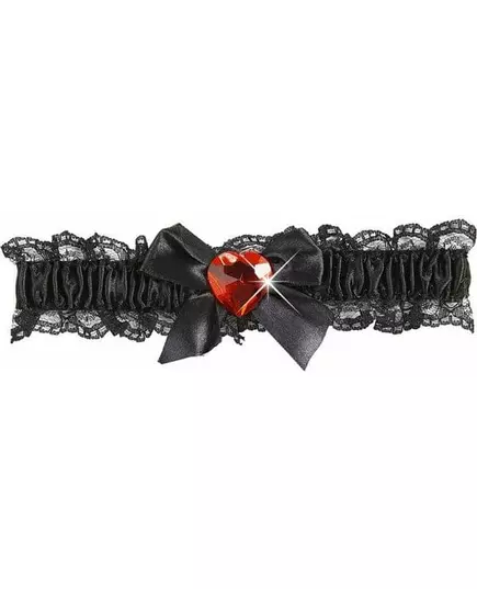 Sexy kanten kousenband met roze hart voor vrouwen