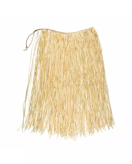 Jupe hawaïenne longue naturelle raphia adulte
