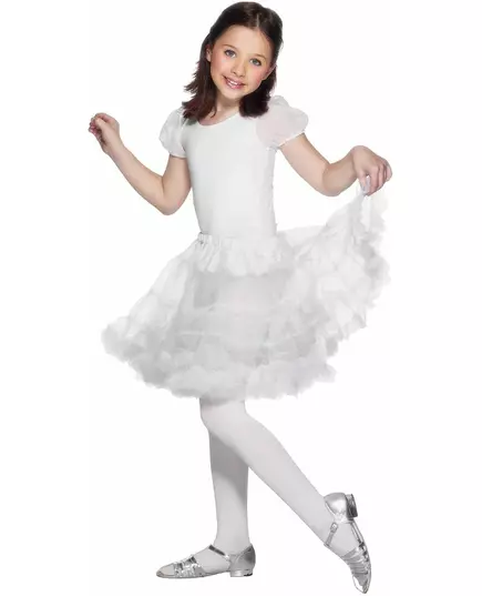 Jupon transparent blanc fille