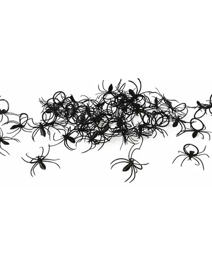 Lot 50 bagues araignées Halloween