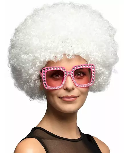 Lunettes bling bling rose