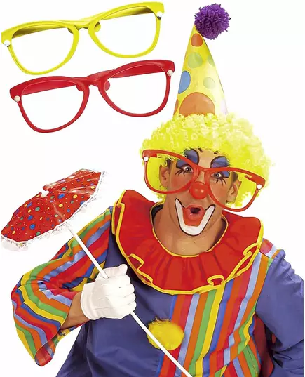 Reusachtige clownsbril voor volwassenen