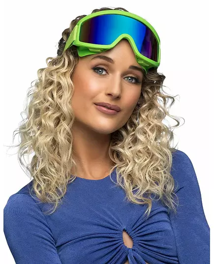Lunettes de ski vert fluo adultes